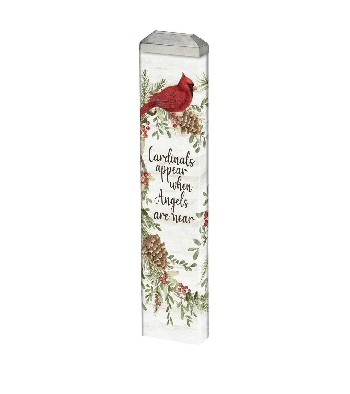 MINI ART POLE 13&quot; CARDINALS APPEAR WHITE