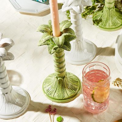 Palm Candlestick Single Candleholder