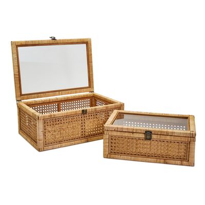Rattan Decorative Storage Box - Large