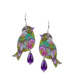 CHA CHA BIRD W/ TEARDROP BEAD EARRING