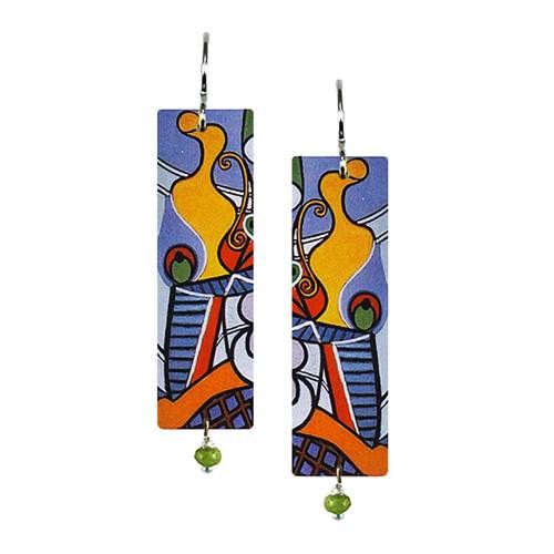PICASSO STILL LIFE - Med Rectangle Earring