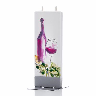 FLATYZ - HAND CRAFTED ARTIST CANDLE WINE W/ OLIVES