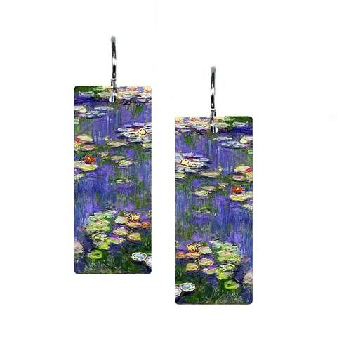 LILY PAD - Med Rectangle Earring
