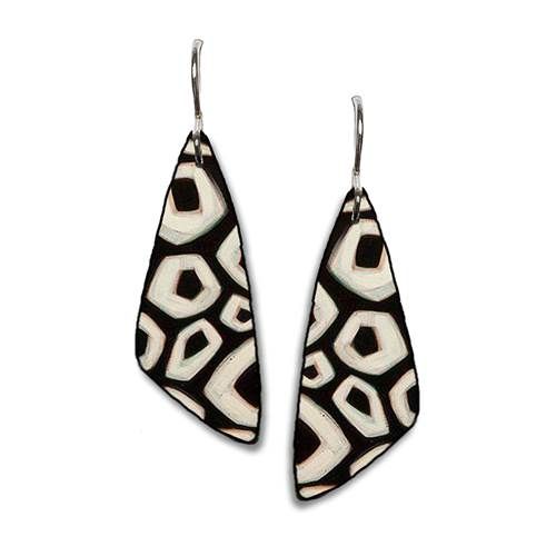 TUXEDO - Small Oblong Triangle Earring
