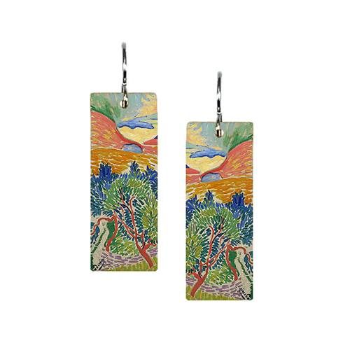 SUNGOLD - Med Rectangle Earring