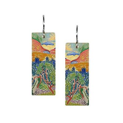 SUNGOLD - Med Rectangle Earring