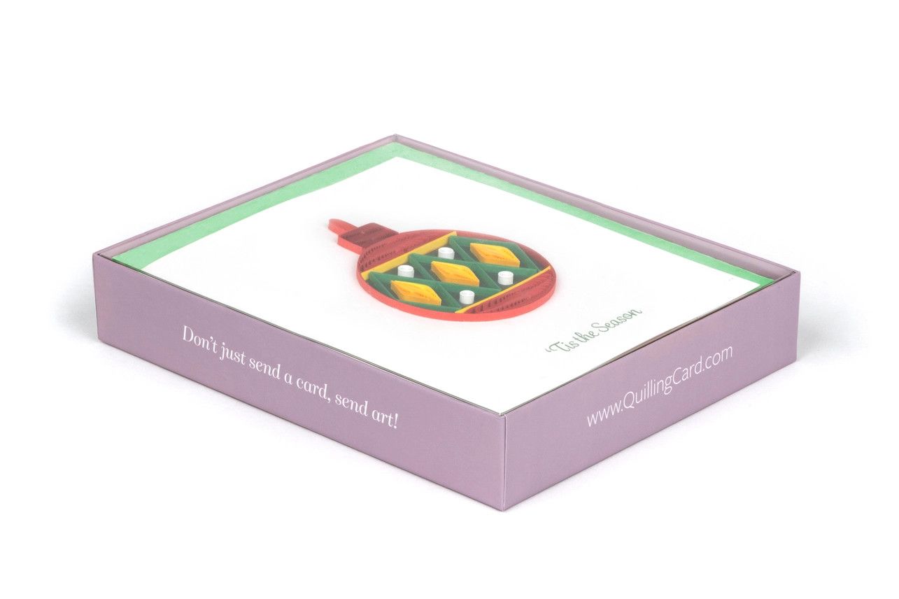 QUILLED NOTE CARD BOX SET - TRADITIONAL CHRISTMAS