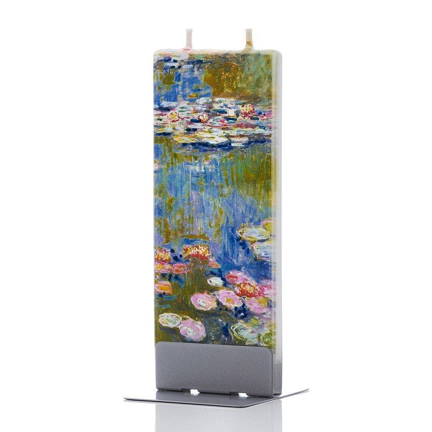 FLATYZ - HAND CRAFTED ARTIST CANDLE CLAUDE MONET WATER LILIES