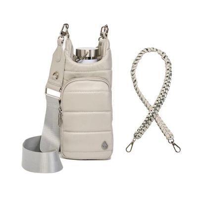 Soft Gray Vegan Leather Hydrobag® with Strap Bundle