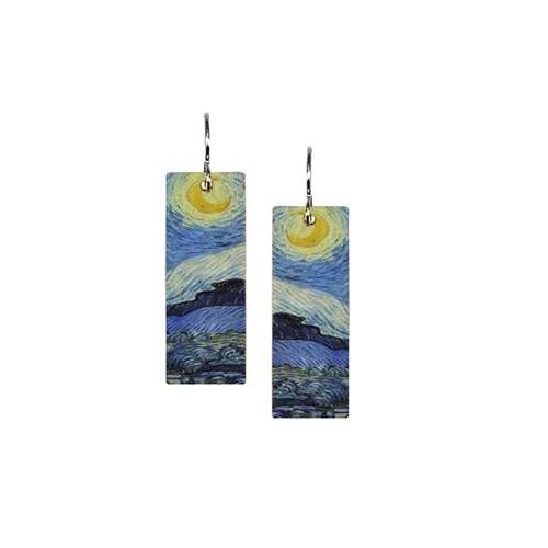 Starry Night Med Rect Earring