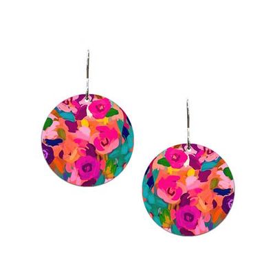 Zara 3/4&quot; Disc Earrings