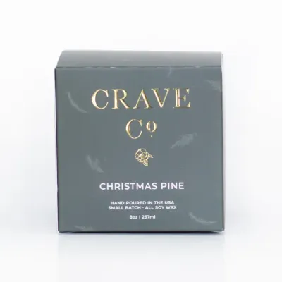 BOXED CANDLE 8 OZ - CHRISTMAS PINE