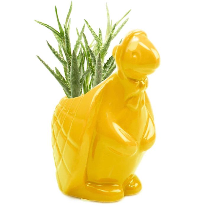 ETHEL TURTLE PLANTER, Color: YELLOW