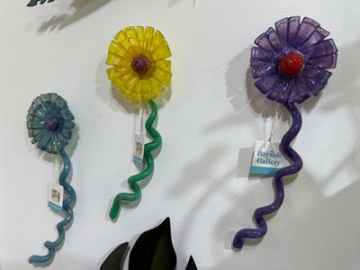 STAN FLOWER W/GLASS STEM (SMALL)