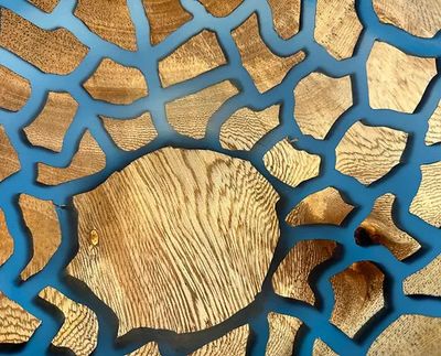 DAVID BOWL - FICUS WOOD &amp; RESIN  12.5" X 4.5"