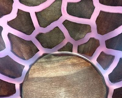 DAVID BOWL - ALBIZIA WOOD &amp; RESIN 11" X 4.25"