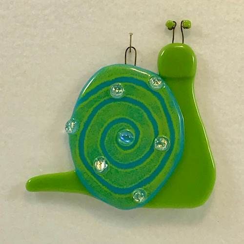 Fused Glass Snail Suncatcher