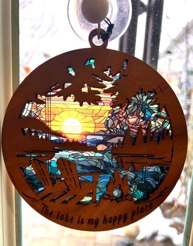 LARGE WOOD SUNCATCHER - ADIRONDAK