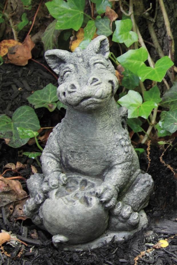 LIL JERSEY DRAGON EATING APPLE, Color: CLASSIC MOUNTAIN BRONZE
