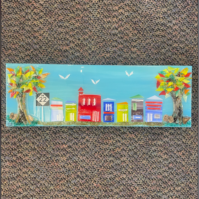 ROW OF HOUSES - CRUISING ON ROUTE M22  8 X 24