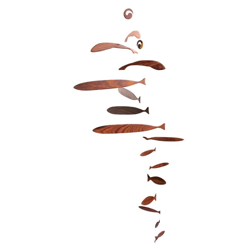 WOODEN FISH MOBILE - GRANADILLO