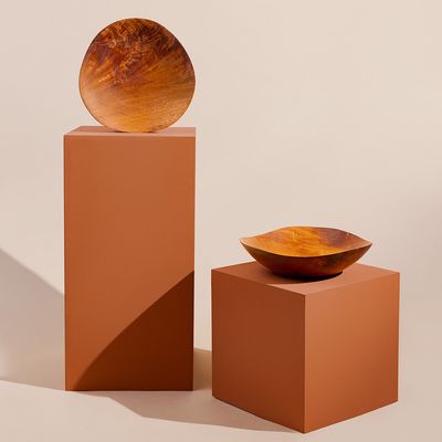Shallow Wave Bowl -Mahogany