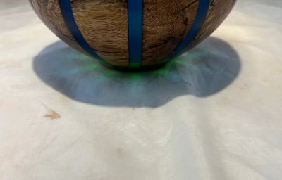 DAVID BOWL - MANGO WOOD &amp; RESIN 7.62" X 3.12"
