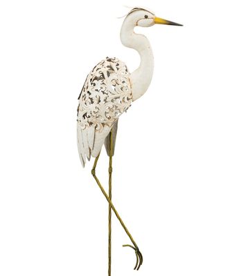 SOLAR BIRD STAKE - EGRET