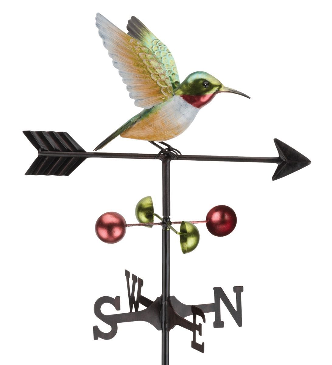 Weathervane Stake - Ruby Throated Hummingbird