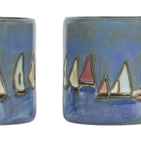 MARA STONEWARE MUG - SAILBOAT