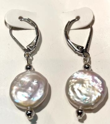 COIN PEARL EARRING