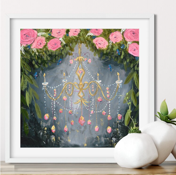 Garden Lights - Paper Print 8x8 Unframed