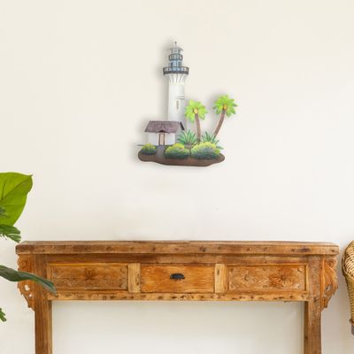 KEY WEST LIGHTHOUSE METAL WALL SCULPTURE
