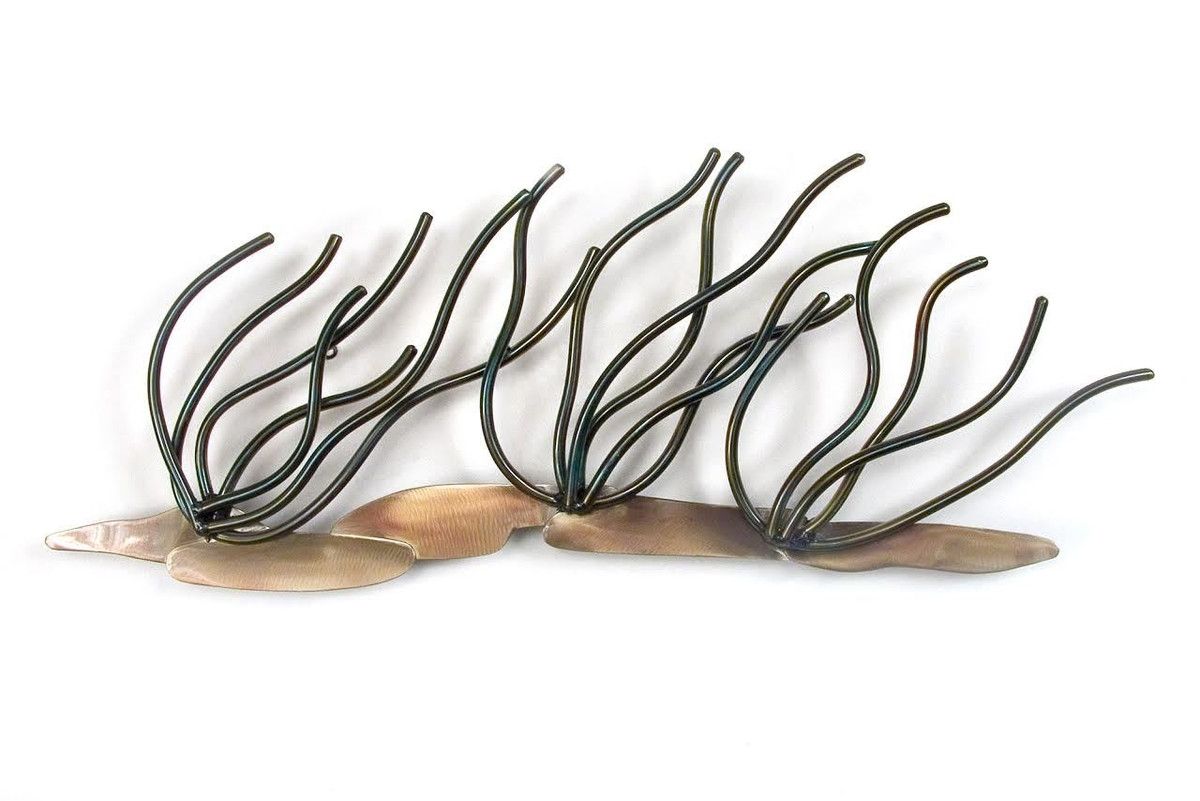 SOFT CORAL BRANCHES - LARGE METAL WALL SCULPTURE CO136
