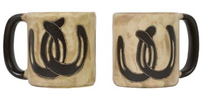 MARA STONEWARE HORSESHOES MUG