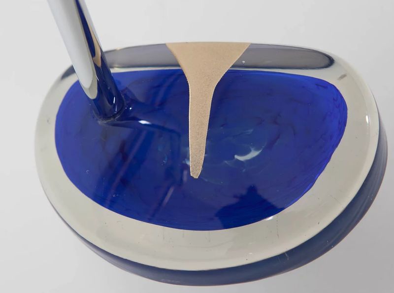 MALLET STYLE GLASS PUTTER - MIDNIGHT BLUE RIGHT HANDED 37