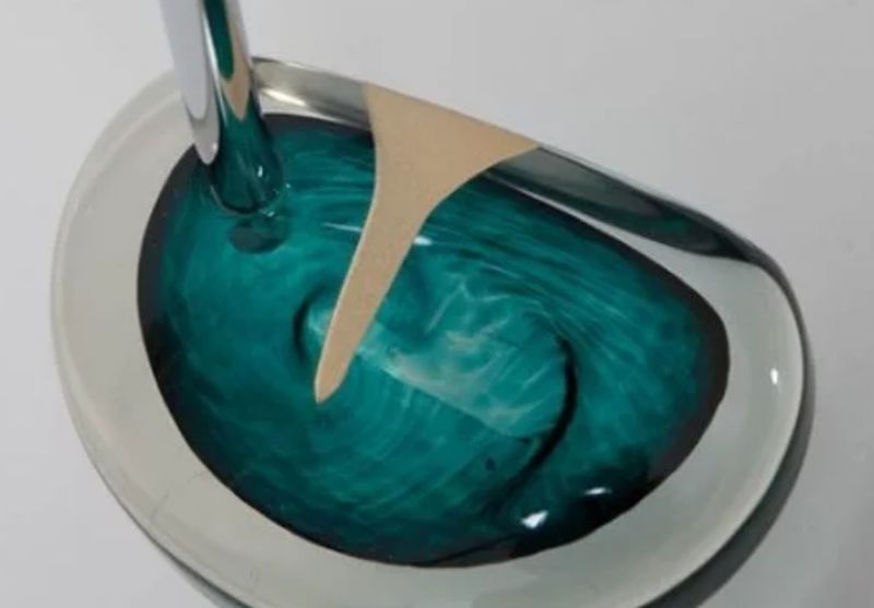 MALLET STYLE GLASS PUTTER - GREEN RIGHT 33