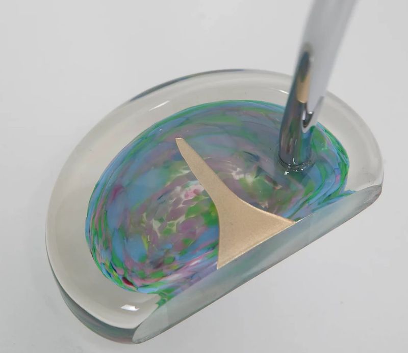 MALLET STYLE GLASS PUTTER - MONET LEFT 35