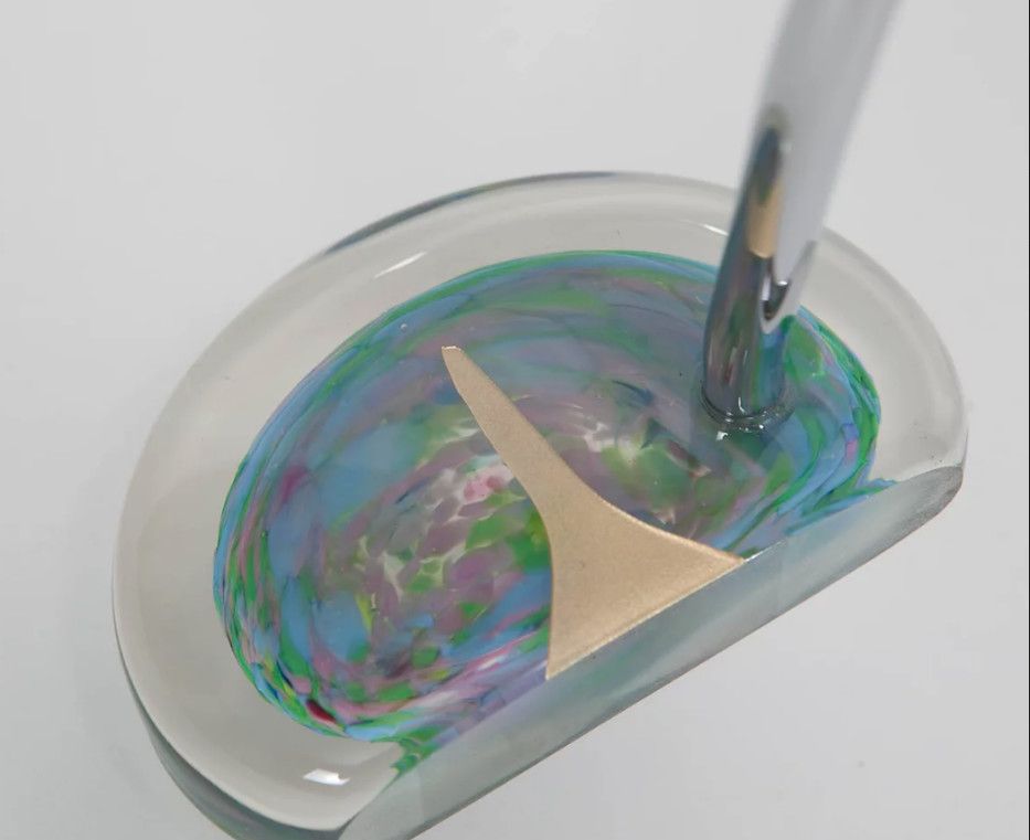 MALLET STYLE GLASS PUTTER - MONET RIGHT 37