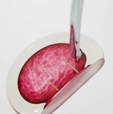 MALLET STYLE GLASS PUTTER - RUBY RIGHT 37