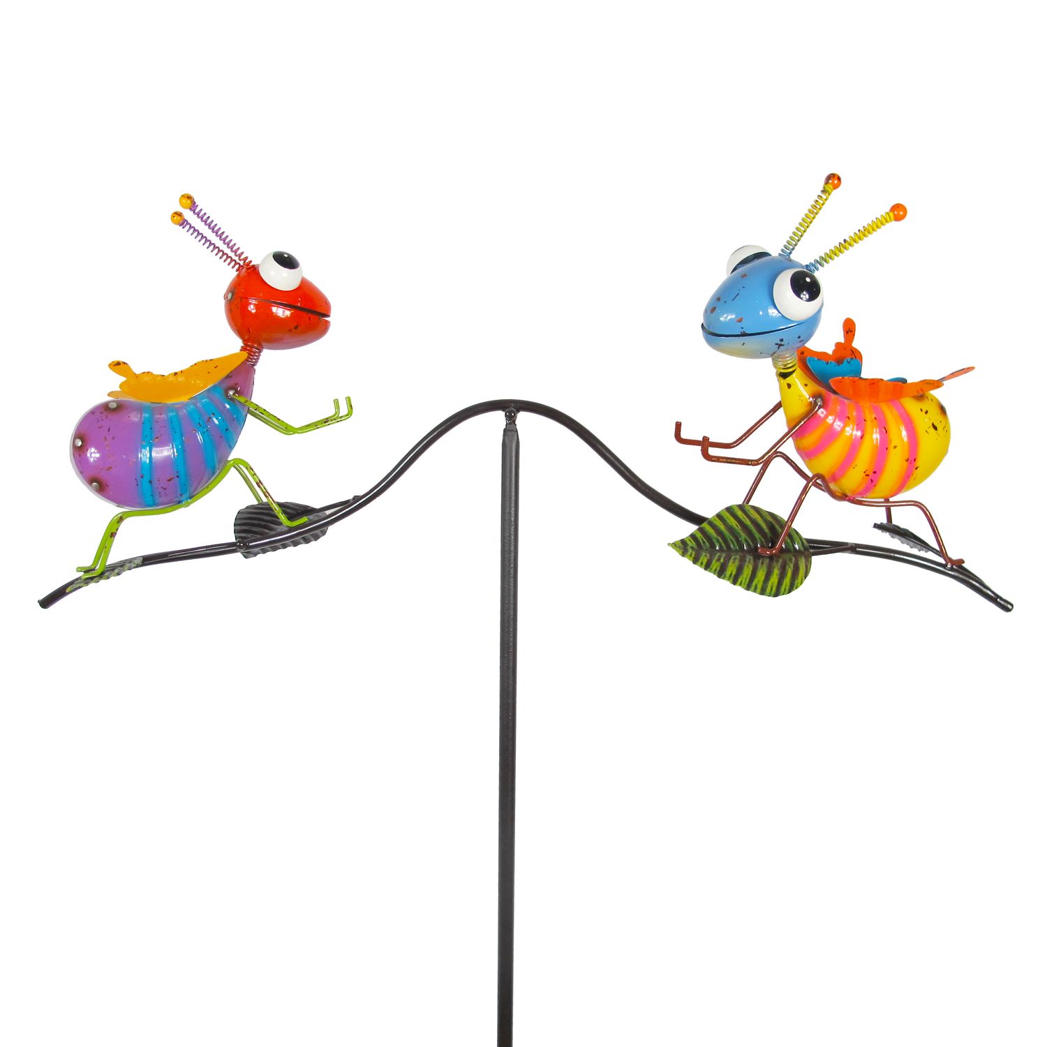 Colorful Ants - Enameled Metal Balancer Stake