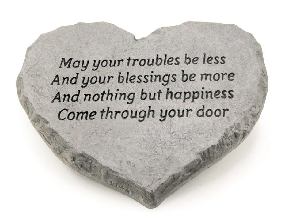 STEPPING STONE  HEART - MAY YOUR TROUBLES BE LESS