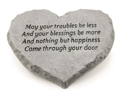 STEPPING STONE  HEART - MAY YOUR TROUBLES BE LESS