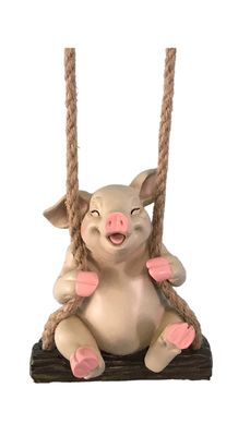 LAUGHING PIG GARDEN SWINGER