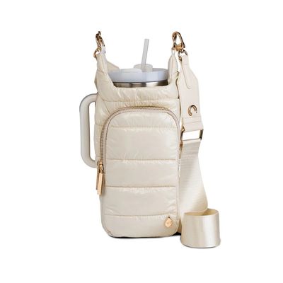 Hydrobag HANDLE - Ivory w/ Solid Vegan Leather Trimmed Strap