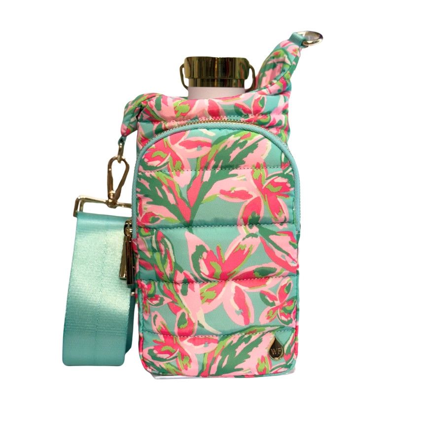 Vibrant Life Aqua Print Hydrobag® w/ Solid Aqua Strap