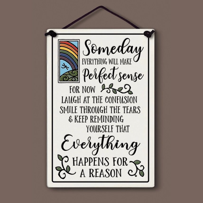 LARGE HANGING WALL PLAQUE - SOMEDAY