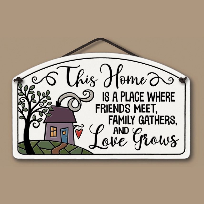 LARGE ARCH TILE - LOVE GROWS