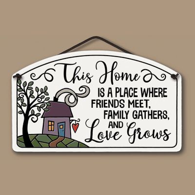 705  LARGE ARCH TILE - LOVE GROWS