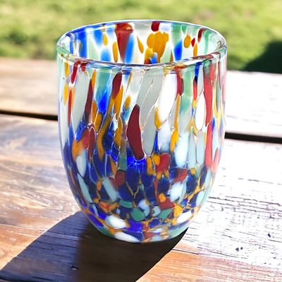 PRIMARY COLOR MIX SHOT TEQUILA GLASS - HANDMADE IN ITALY